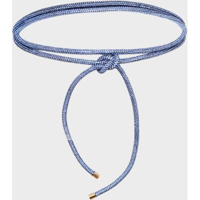 Nali - Ceinture multifonction en corde avec pierres bleue OS - Publicité Nali - Ceinture multifonction en corde avec pierres bleue OS - Publicité