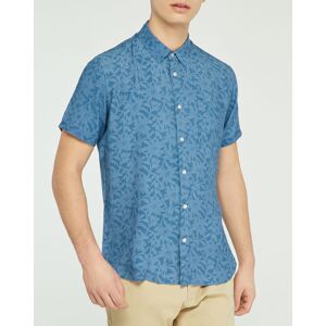 Oxbow - Chemise slim Cermid imprimée fleurs bleue XXL - Publicité Oxbow - Chemise slim Cermid imprimée fleurs bleue XXL - Publicité
