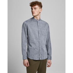 Jack & Jones - Chemise en Coton & Lin Jprblusummer grise S - Publicité Jack & Jones - Chemise en Coton & Lin Jprblusummer grise S - Publicité