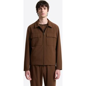Devred - Veste casual à col chemise en viscose marron café L - Publicité Devred - Veste casual à col chemise en viscose marron café L - Publicité
