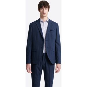 Devred - Veste de costume slim en flanelle bleu marine 46 - Publicité Devred - Veste de costume slim en flanelle bleu marine 46 - Publicité