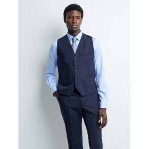 Devred - Gilet de costume bistretch en laine bleu marine XL - Publicité Devred - Gilet de costume bistretch en laine bleu marine XL - Publicité