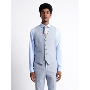 Devred - Gilet de costume 100% Lin armuré bleu ciel XXL - Publicité Devred - Gilet de costume 100% Lin armuré bleu ciel XXL - Publicité