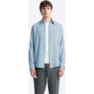 Devred - Chemise à coudières en coton bleu zen XXL - Publicité Devred - Chemise à coudières en coton bleu zen XXL - Publicité