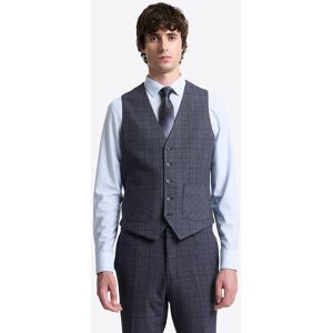 Devred - Gilet de costume stretch à carreaux bleu XL - Publicité Devred - Gilet de costume stretch à carreaux bleu XL - Publicité
