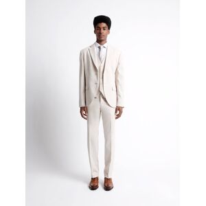 Devred - Pantalon de costume en Coton & Lin grège 46 - Publicité Devred - Pantalon de costume en Coton & Lin grège 46 - Publicité