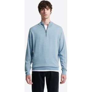 Devred - Pull col cheminée zip 100% Laine mérinos bleu ciel 2 XXL - Publicité Devred - Pull col cheminée zip 100% Laine mérinos bleu ciel 2 XXL - Publicité