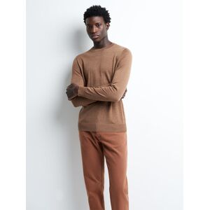 Devred - Pull col rond 100% Laine mérinos camel XXL - Publicité Devred - Pull col rond 100% Laine mérinos camel XXL - Publicité