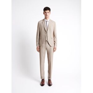 Devred - Pantalon de costume stretch rayé beige 36 - Publicité Devred - Pantalon de costume stretch rayé beige 36 - Publicité
