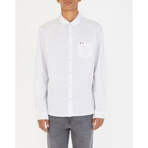 Oxbow - Chemise ajustée Crena à fines rayures écru/noir S - Publicité Oxbow - Chemise ajustée Crena à fines rayures écru/noir S - Publicité