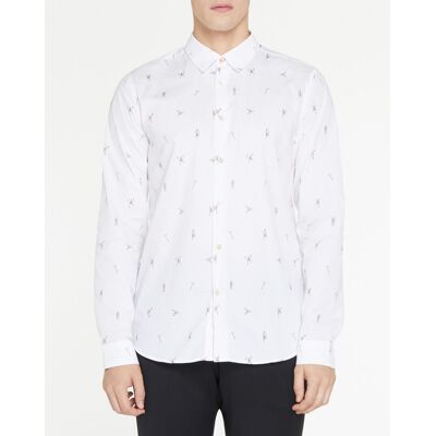 PS Paul Smith - Chemise Petits Bonhommes blanche M - Publicité PS Paul Smith - Chemise Petits Bonhommes blanche M - Publicité