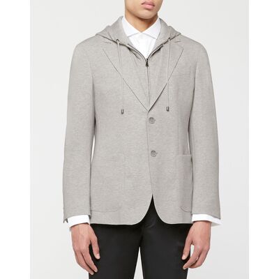 Hackett London - Blazer Hoodie à capuche amovible gris clair 46 - Publicité Hackett London - Blazer Hoodie à capuche amovible gris clair 46 - Publicité