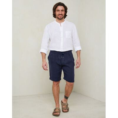Lin Passion - Short Victor marine T.S/M - Publicité Lin Passion - Short Victor marine T.S/M - Publicité
