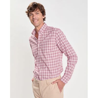 Hackett London - Chemise Slim Fit Oxford à carreaux rouge S - Publicité Hackett London - Chemise Slim Fit Oxford à carreaux rouge S - Publicité
