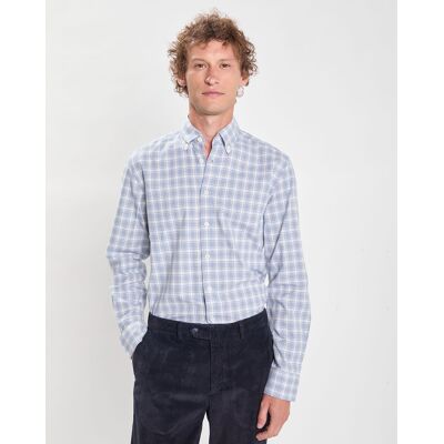 Hackett London - Chemise Slim Fit Oxford à carreaux bleu/blanc XXL - Publicité Hackett London - Chemise Slim Fit Oxford à carreaux bleu/blanc XXL - Publicité