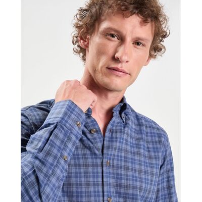 Hackett London - Chemise Slim Fit à carreaux bleue XXL - Publicité Hackett London - Chemise Slim Fit à carreaux bleue XXL - Publicité