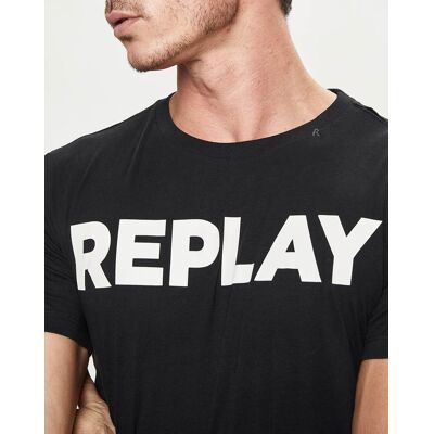 Replay - T-Shirt Big Logo noir S - Publicité Replay - T-Shirt Big Logo noir S - Publicité