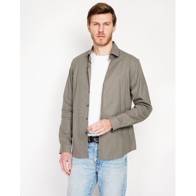 Secret du Lin - Chemise 100% Lin Liam vert kaki XXXL - Publicité Secret du Lin - Chemise 100% Lin Liam vert kaki XXXL - Publicité