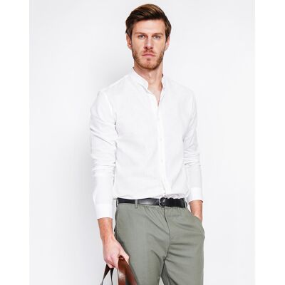 Secret du Lin - Chemise 100% Lin Sohan blanche L - Publicité Secret du Lin - Chemise 100% Lin Sohan blanche L - Publicité