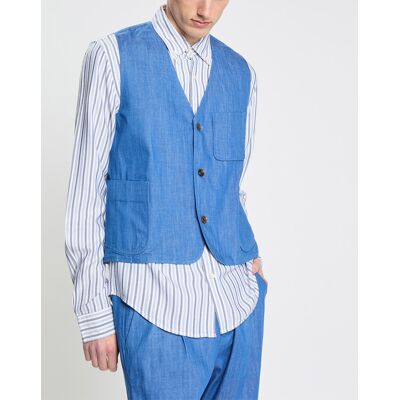 Scotch & Soda - Gilet de Costume bleu vif M - Publicité Scotch & Soda - Gilet de Costume bleu vif M - Publicité