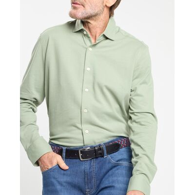 Hackett London - Chemise Slim Fit manches longues piquée unie verte XXXL - Publicité Hackett London - Chemise Slim Fit manches longues piquée unie verte XXXL - Publicité