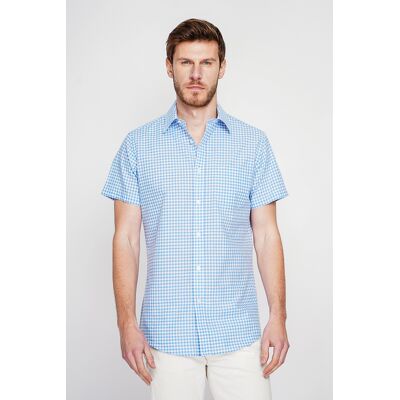 Secret du Lin - Chemise en coton Félix ciel XXXL - Publicité Secret du Lin - Chemise en coton Félix ciel XXXL - Publicité