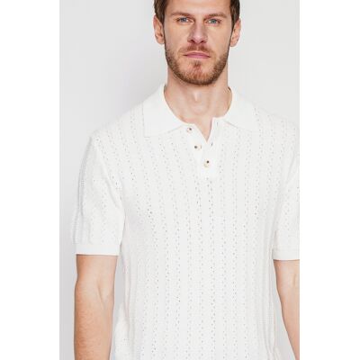 Secret du Lin - Pull-over en coton Bruno blanc XXL - Publicité Secret du Lin - Pull-over en coton Bruno blanc XXL - Publicité