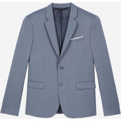 The Kooples - Veste de costume droite double fente blue 50 - Publicité The Kooples - Veste de costume droite double fente blue 50 - Publicité