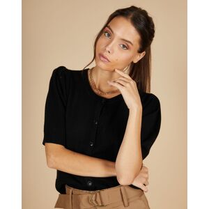 Cashmere Tribu - Cardigan 100% Cachemire Claire manches ballon noir L - Publicité Cashmere Tribu - Cardigan 100% Cachemire Claire manches ballon noir L - Publicité