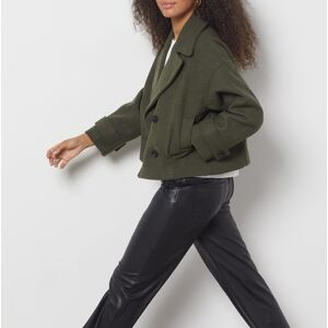 Etam - Manteau court Lora Kaki olive 44 - Publicité Etam - Manteau court Lora Kaki olive 44 - Publicité