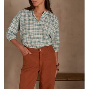 Maison 123 - Blouse Belle Bl Carreaux turquoise 34 - Publicité Maison 123 - Blouse Belle Bl Carreaux turquoise 34 - Publicité