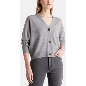 Galeries Lafayette - Cardigan court Tabiola laine et cachemire responsable gris S - Publicité Galeries Lafayette - Cardigan court Tabiola laine et cachemire responsable gris S - Publicité