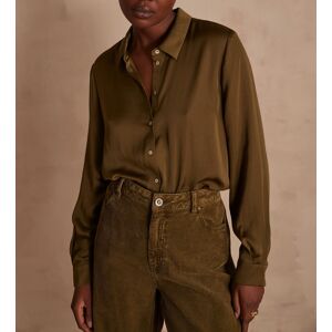 Maison 123 - Blouse Carla en satin feuille M - Publicité Maison 123 - Blouse Carla en satin feuille M - Publicité