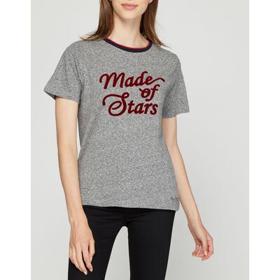 Pepe Jeans - T-Shirt Message gris XS - Publicité Pepe Jeans - T-Shirt Message gris XS - Publicité