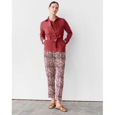 Caroll - Veste saharienne Lily rouille 36 - Publicité Caroll - Veste saharienne Lily rouille 36 - Publicité