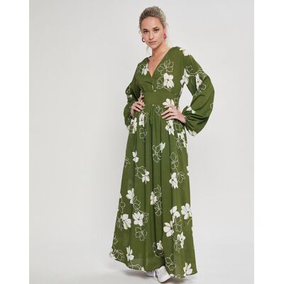Billabong - Robe Maxi Night Bloom vert/blanc XS - Publicité Billabong - Robe Maxi Night Bloom vert/blanc XS - Publicité