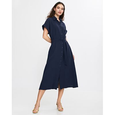 Nife - Robe Yasmina bleu marine T.36/38 - Publicité Nife - Robe Yasmina bleu marine T.36/38 - Publicité