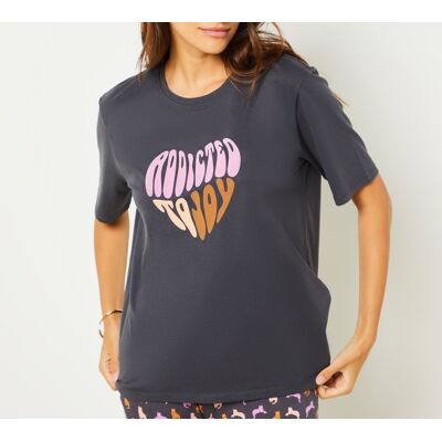 Etam - T-Shirt Cenida anthracite S - Publicité Etam - T-Shirt Cenida anthracite S - Publicité