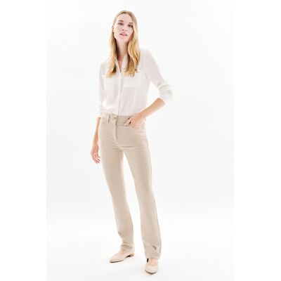 Caroll - Pantalon en coton Chicago beige 44 - Publicité Caroll - Pantalon en coton Chicago beige 44 - Publicité