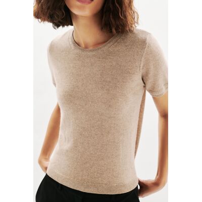 Caroll - Pull Caro marron clair S - Publicité Caroll - Pull Caro marron clair S - Publicité