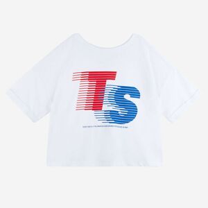Teddy Smith T-Shirt Lily blanc/bleu/rouge T.8A - Publicité
