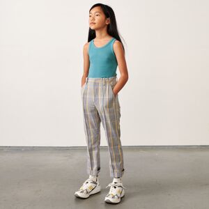 Bellerose - Pantalon Phiby en Coton mélangé 7/8 à carreaux gris 14 A - Publicité Bellerose - Pantalon Phiby en Coton mélangé 7/8 à carreaux gris 14 A - Publicité