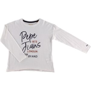Pepe Jeans - T-Shirt en Coton Pepe écriture blanc 16 A - Publicité Pepe Jeans - T-Shirt en Coton Pepe écriture blanc 16 A - Publicité