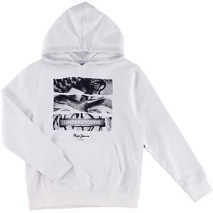 Pepe Jeans - Sweat en Coton London à capuche blanc 8 A - Publicité Pepe Jeans - Sweat en Coton London à capuche blanc 8 A - Publicité