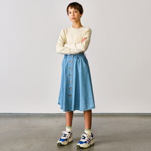 Bellerose - Jupe midi en Coton léger Alicia boutonnée bleu denim 6 A - Publicité Bellerose - Jupe midi en Coton léger Alicia boutonnée bleu denim 6 A - Publicité