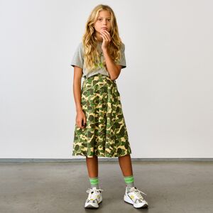 Bellerose - Jupe mi-longue en Coton mélangé Alicia imprimée kaki/jaune 6 A - Publicité Bellerose - Jupe mi-longue en Coton mélangé Alicia imprimée kaki/jaune 6 A - Publicité
