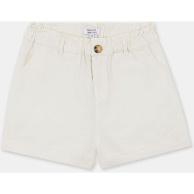 Galeries Lafayette & Kids - Short en Coton Moony taille haute écru 10 A - Publicité Galeries Lafayette & Kids - Short en Coton Moony taille haute écru 10 A - Publicité