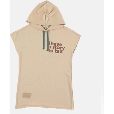 Coco au Lait - Robe sweat I have a story to tell beige 8 A - Publicité Coco au Lait - Robe sweat I have a story to tell beige 8 A - Publicité