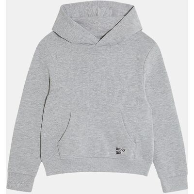 Galeries Lafayette & Kids - Sweat à capuche Voons gris chiné 12 A - Publicité Galeries Lafayette & Kids - Sweat à capuche Voons gris chiné 12 A - Publicité