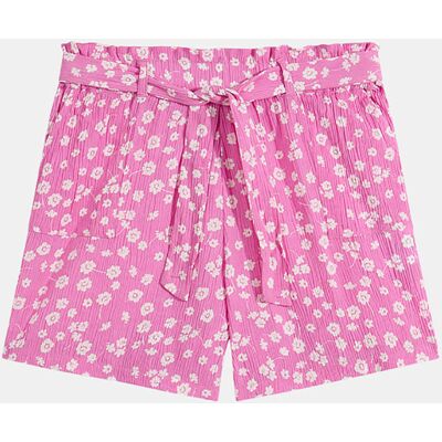 Galeries Lafayette & Kids - Short Lola à fleurs rose 12 A - Publicité Galeries Lafayette & Kids - Short Lola à fleurs rose 12 A - Publicité